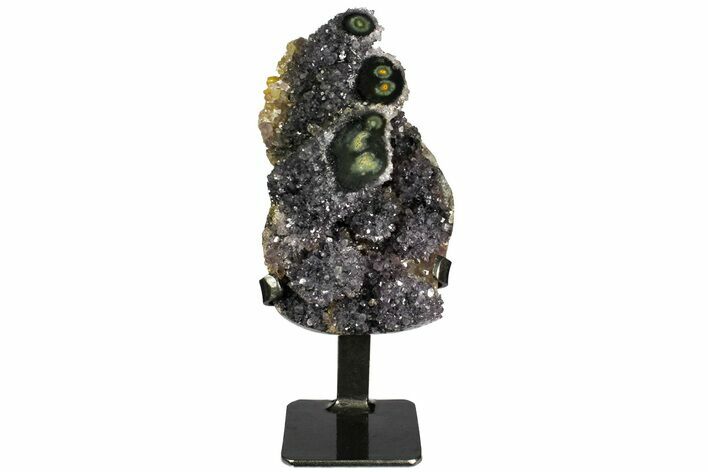 Amethyst Geode Section on Metal Stand - Uruguay #139823